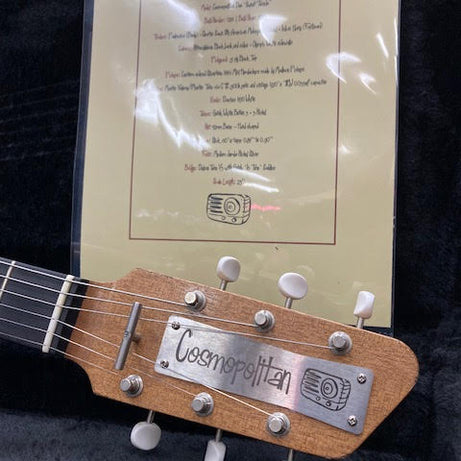 DeluxeTone Cosmopolitan Duo "Sweet Tuxedo" Custom guitar w/ hardcase