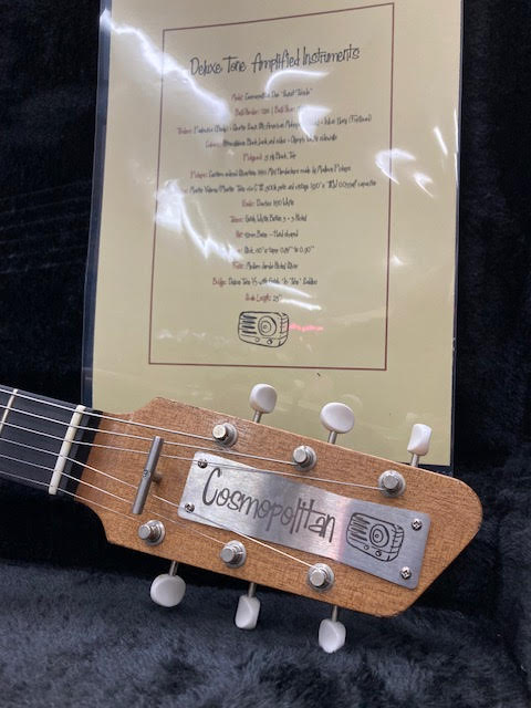 DeluxeTone Cosmopolitan Duo "Sweet Tuxedo" Custom guitar w/ hardcase