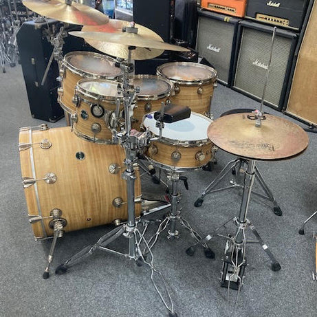 DW ECO-X Bamboo/Birch 6 piece drum kit w/ hardware + cymbals (preowned)