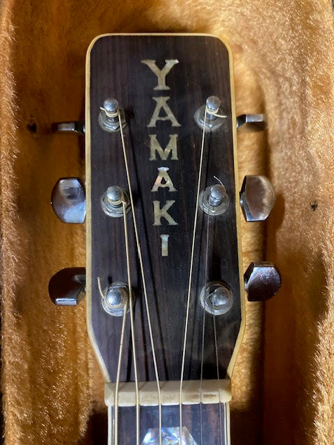 Rare Vintage YAMAKI 1970's Acoustic Guitar F-160 ALL Solid body