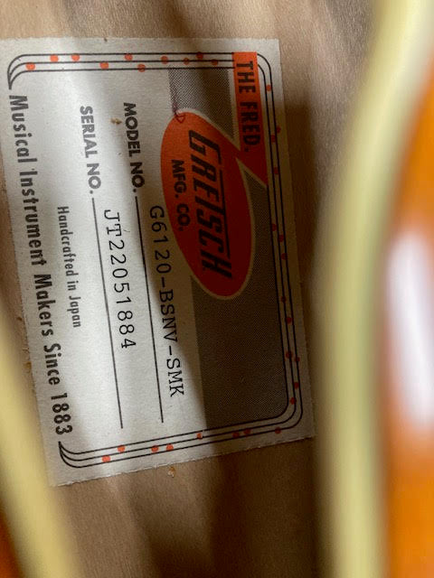 Gretsch G6120T Brian Setzer Signature Nashville '59 "Smoke" Hollowbody Guitar (preowned)