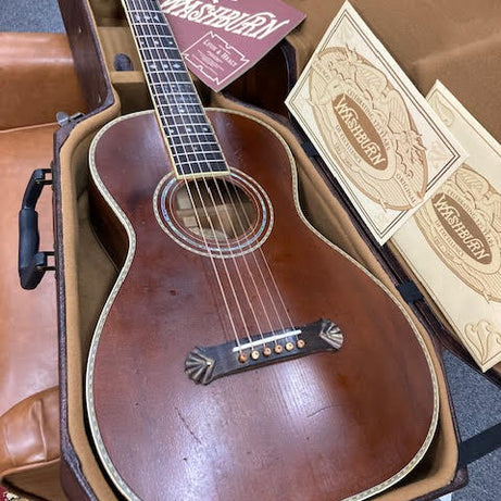 Washburn 125th anniversary limited edition parlour guitar w/ case