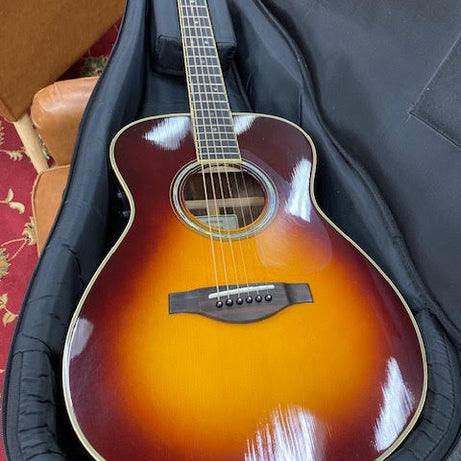 Yamaha Transacoustic LS-TA Brown burst w/ case ALL SOLID (preowned)