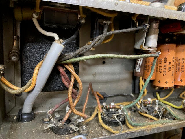 SOLD - 1956 Fender Deluxe 5E3 Tweed Narrow Panel amplifier