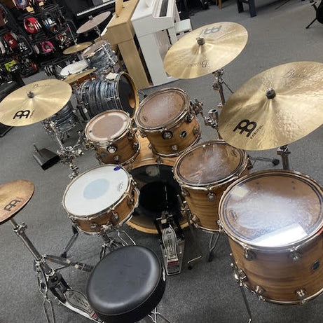DW ECO-X Bamboo/Birch 6 piece drum kit w/ hardware + cymbals (preowned)