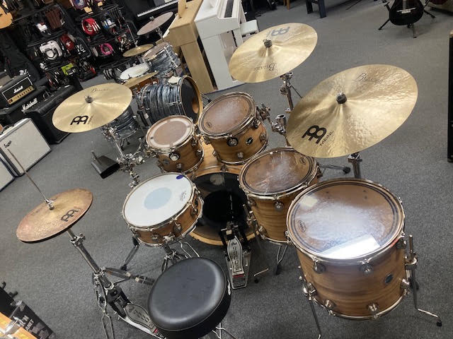 DW ECO-X Bamboo/Birch 6 piece drum kit w/ hardware + cymbals (preowned)