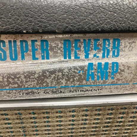 Vintage 1969 Fender Super Reverb Drip-Edge Silverface amplifier