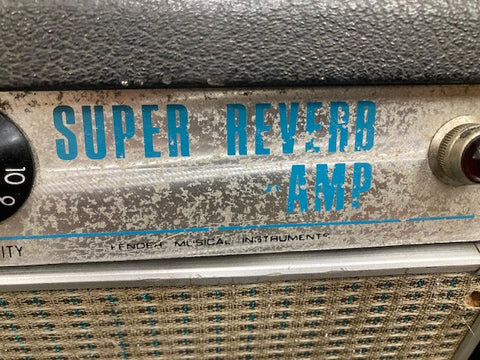 Vintage 1969 Fender Super Reverb Drip-Edge Silverface amplifier