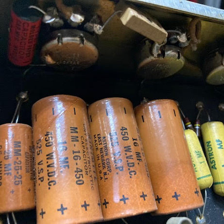 SOLD - 1956 Fender Deluxe 5E3 Tweed Narrow Panel amplifier