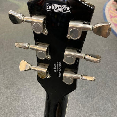 Cort LP CR230 Classic Rock black electric guitar w/ hardcase