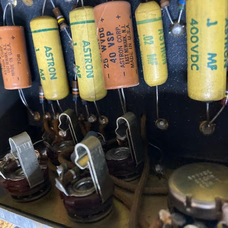 SOLD - 1956 Fender Deluxe 5E3 Tweed Narrow Panel amplifier