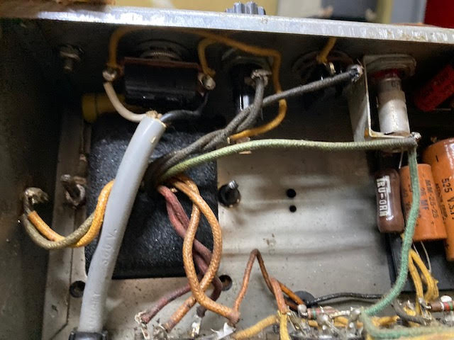 SOLD - 1956 Fender Deluxe 5E3 Tweed Narrow Panel amplifier