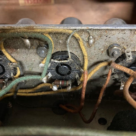 SOLD - 1956 Fender Deluxe 5E3 Tweed Narrow Panel amplifier