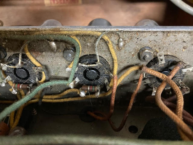 SOLD - 1956 Fender Deluxe 5E3 Tweed Narrow Panel amplifier