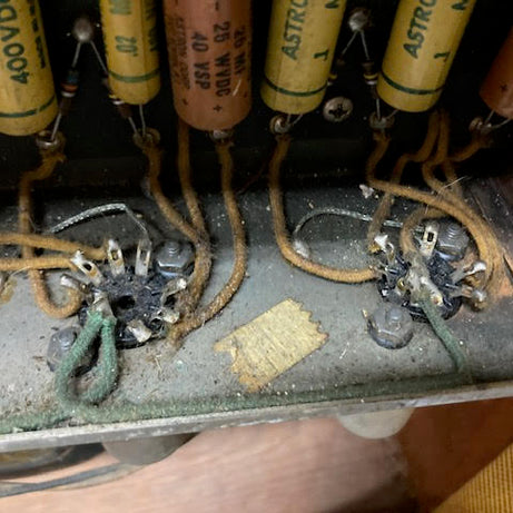 SOLD - 1956 Fender Deluxe 5E3 Tweed Narrow Panel amplifier