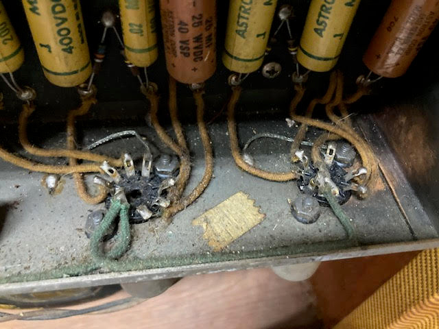 SOLD - 1956 Fender Deluxe 5E3 Tweed Narrow Panel amplifier