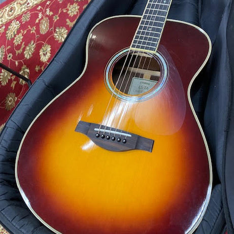 Yamaha Transacoustic LS-TA Brown burst w/ case ALL SOLID (preowned)