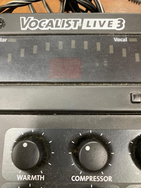 Digitech Vocalist Live 3 vocal effects pedal w/ power supply (preowned)