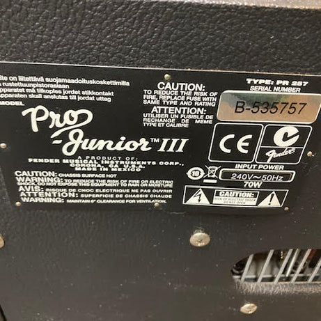 Fender Pro Junior Amplifier (preowned)