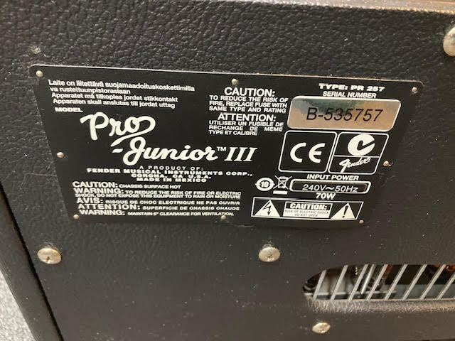 Fender Pro Junior Amplifier (preowned)