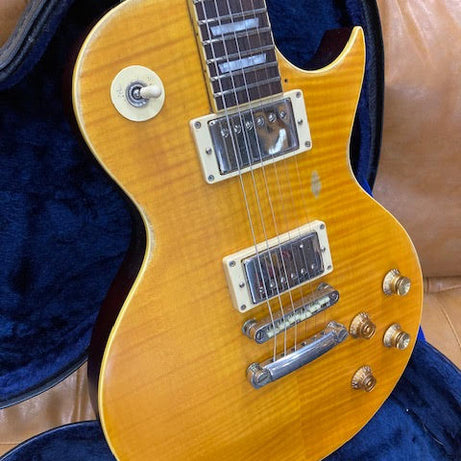 Vintage Lemondrop V100 electric guitar HUGE UPGRADES w/ hardcase (preowned)