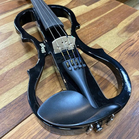 Stagg Electric violin black w case and bow ( preowned )