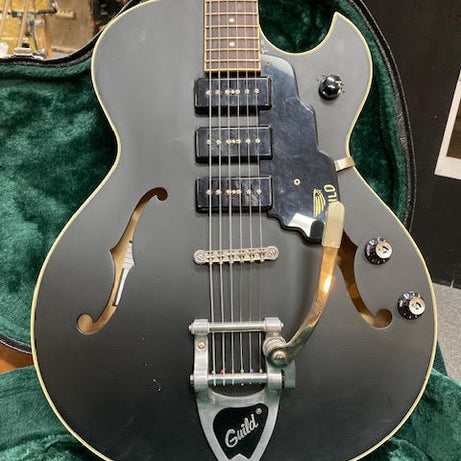 Guild Starfire 1 Jet90 Semi Hollow Satin Black / hardcase ( preowned )