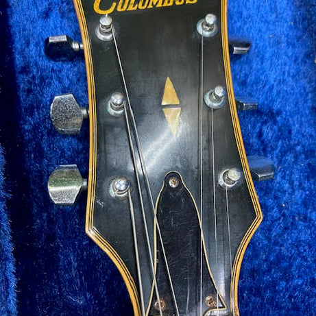 Columbus Black Les Paul Guitar Made in Japan w/ hardcase Late 70's