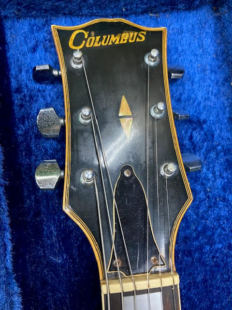 Columbus Black Les Paul Guitar Made in Japan w/ hardcase Late 70's