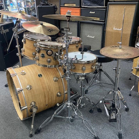 DW ECO-X Bamboo/Birch 6 piece drum kit w/ hardware + cymbals (preowned)