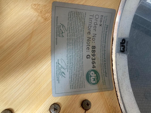 DW ECO-X Bamboo/Birch 6 piece drum kit w/ hardware + cymbals (preowned)