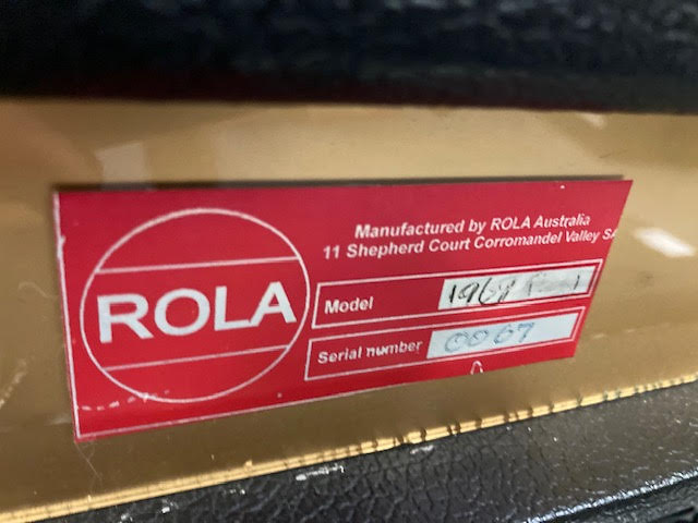 Rola Plexi JTM45 guitar amp head (super rare) preowned
