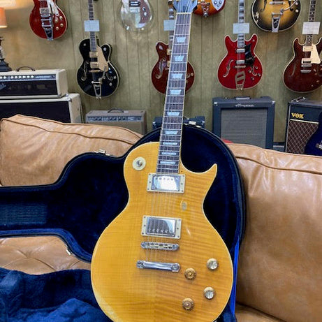 Vintage Lemondrop V100 electric guitar HUGE UPGRADES w/ hardcase (preowned)