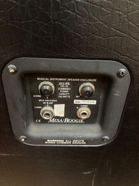 MESA BOOGIE TRIPLE CROWN 100 HEAD BLACK w/ 4x12 cab + footswitch
