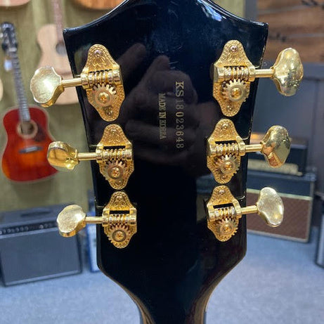 Gretsch G5420TG Hollowbody single cut electric guitar RARE BLACK w/upgrades