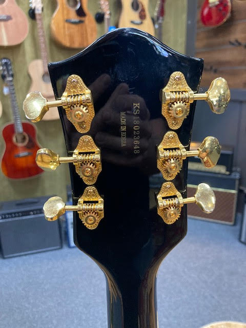 Gretsch G5420TG Hollowbody single cut electric guitar RARE BLACK w/upgrades