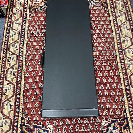 Torque Wooden Rectangular Electric Guitar Case in Black Finish Black 7mm Plush Interior