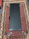 Torque Wooden Rectangular Electric Guitar Case in Black Finish Black 7mm Plush Interior