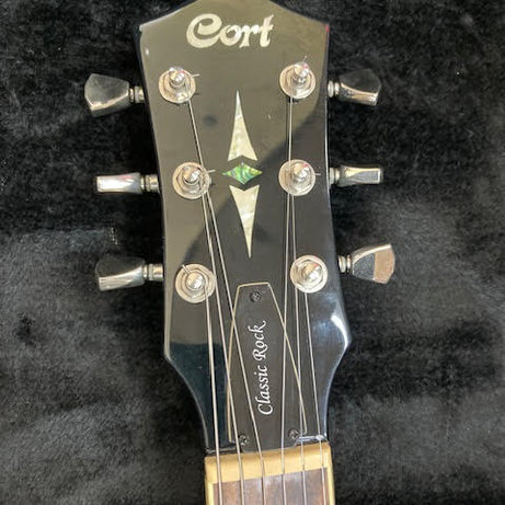 Cort LP CR230 Classic Rock black electric guitar w/ hardcase