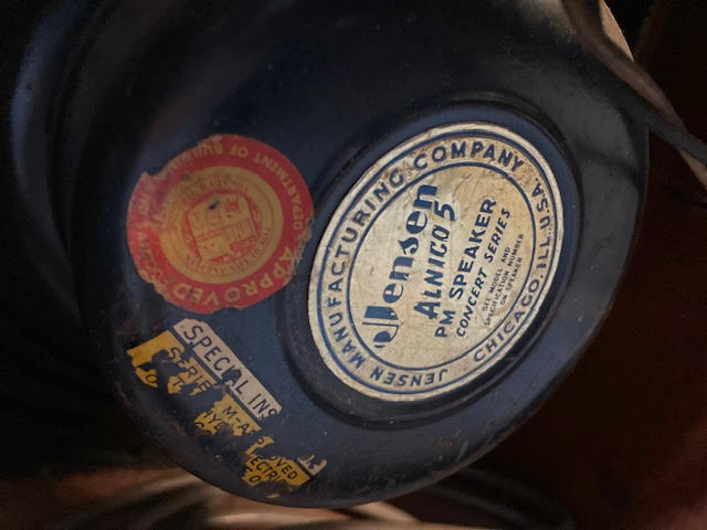 SOLD - 1956 Fender Deluxe 5E3 Tweed Narrow Panel amplifier