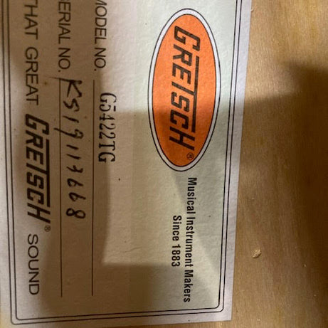 Gretsch G5422T6 White Electric Guitar in Hiscox Hardcase