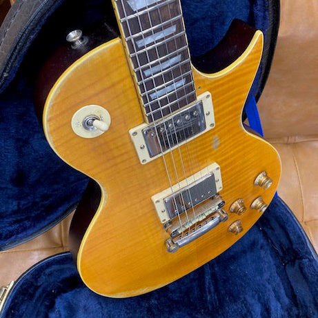 Vintage Lemondrop V100 electric guitar HUGE UPGRADES w/ hardcase (preowned)