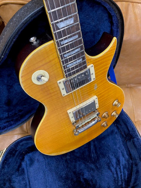 Vintage Lemondrop V100 electric guitar HUGE UPGRADES w/ hardcase (preowned)