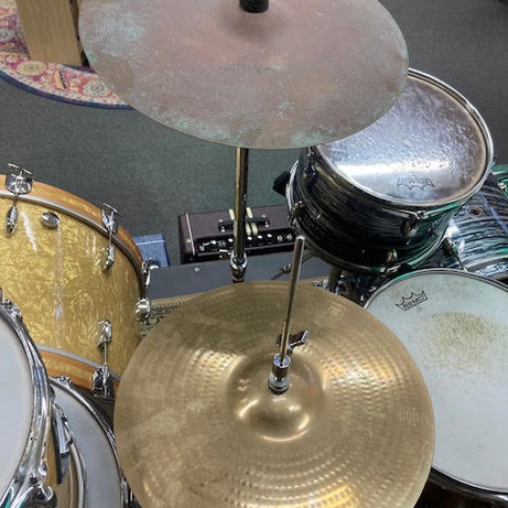 Gretsch Catalina Club Silver Oyster drum kit w/ Zildjian cymbals + hardware (preowned)