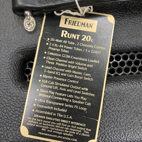 FRIEDMAN RUNT 20 COMBO (PREOWNED)