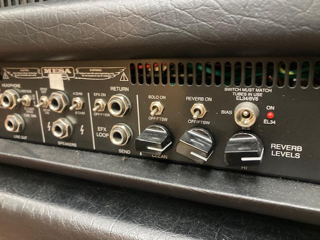 MESA BOOGIE TRIPLE CROWN 100 HEAD BLACK w/ 4x12 cab + footswitch