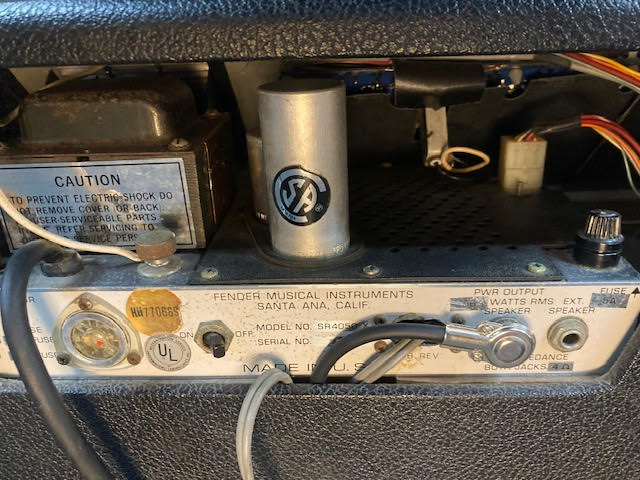 Vintage Fender Super Reverb SR4050X solid state amplifier 1960's
