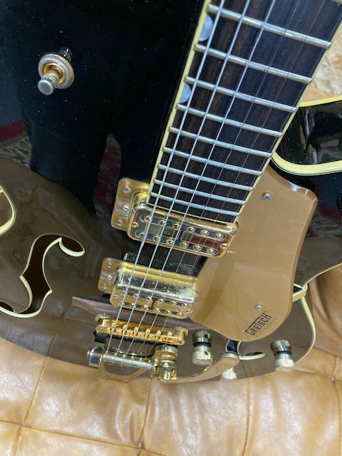 Gretsch G5420TG Hollowbody single cut electric guitar RARE BLACK w/upgrades