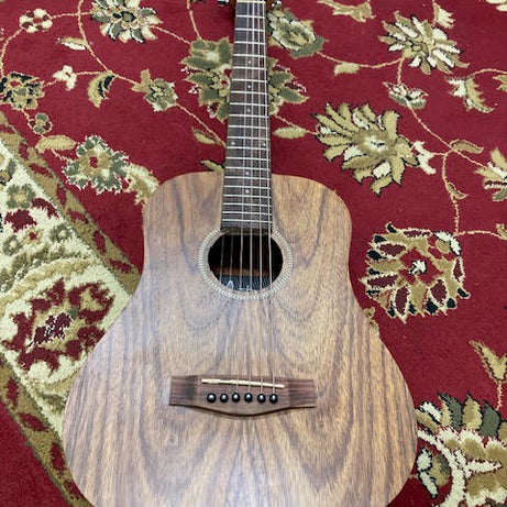 Martinez Left Handed Acoustic Babe Traveller Guitar (Rosewood)