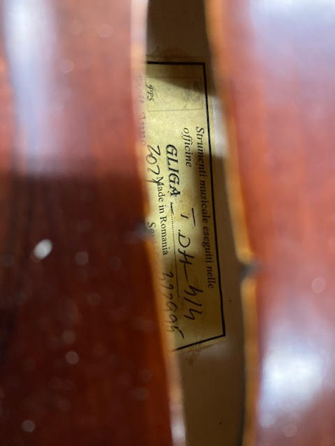 Gliga I Violin Dark Antique w/ case + bow (preowned)